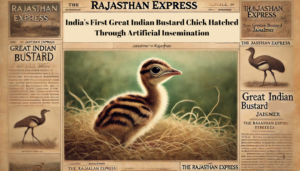 "India's First Great Indian Bustard Chick Hatched Through Artificial Insemination at Jaisalmer"