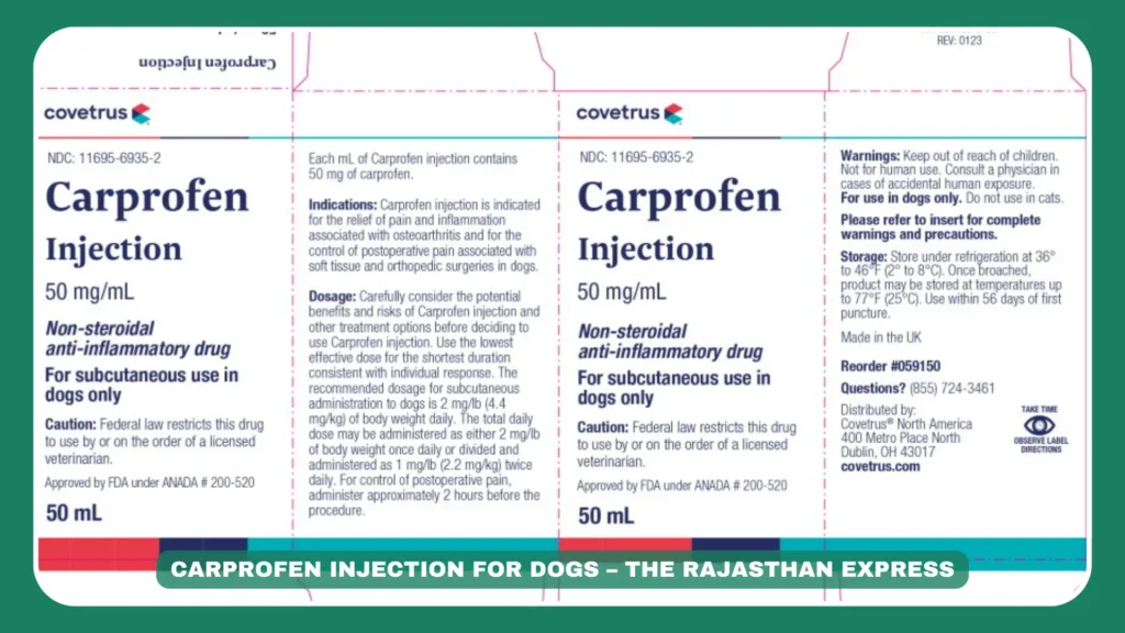 "Carprofen dosage chart for dogs based on weight"
"Veterinarian prescribing carprofen for dogs"